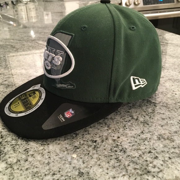 New Era 59FIFTY NFL New York Jets 2Tone Fitted Cap/Hat Green/Black 7 3/8 - Picture 3 of 7